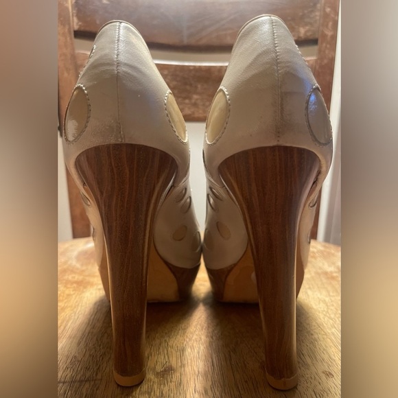 Alexander McQueen Polka Dot Peep-toe heels size 40 - Picture 4 of 9